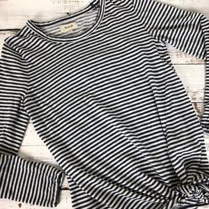 Madewell | Soundcheck Knot Striped Top | Size S
